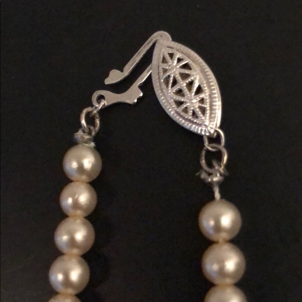 VINTAGE 1950’s RETRO CULTURED PEARL CHOKER - Picture 10 of 14